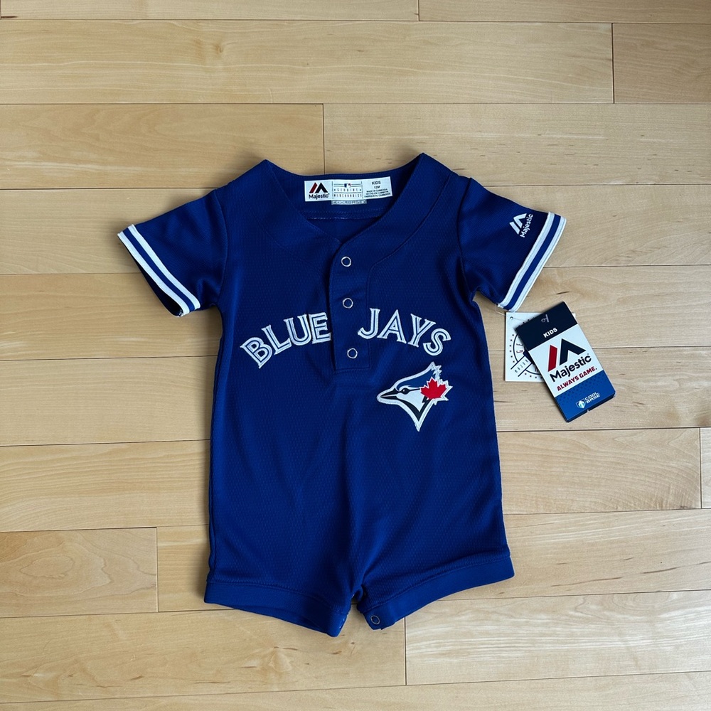 Majestic Blue Jays Kids Jersey Romper